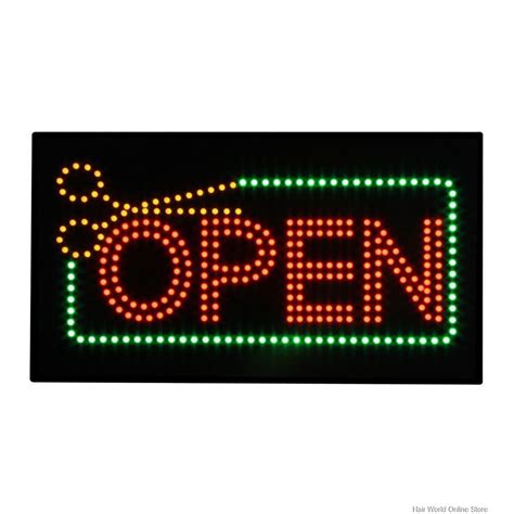 Led Salonbarber Shop Open Light Sign Board