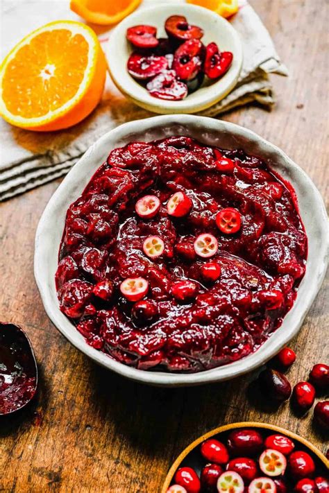 Cranberry Cherry Compote Recipe Table For Two