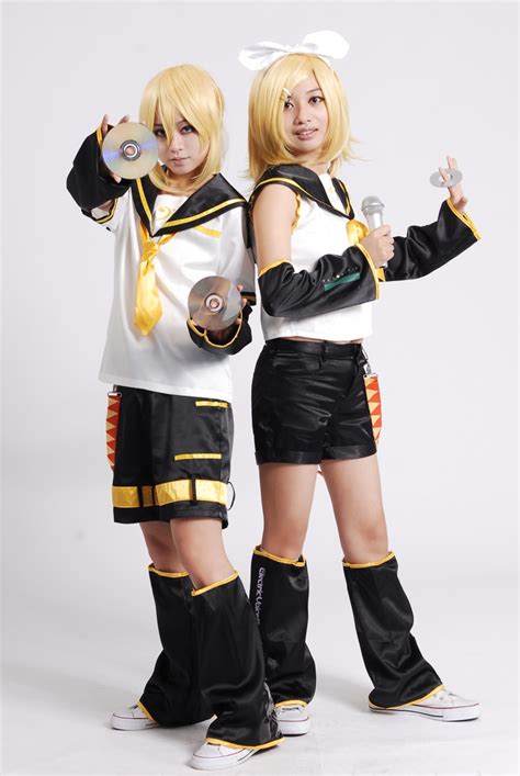Vocaloid Cosplay Kagamine Rin Len Uniforms Women Outfits Costume