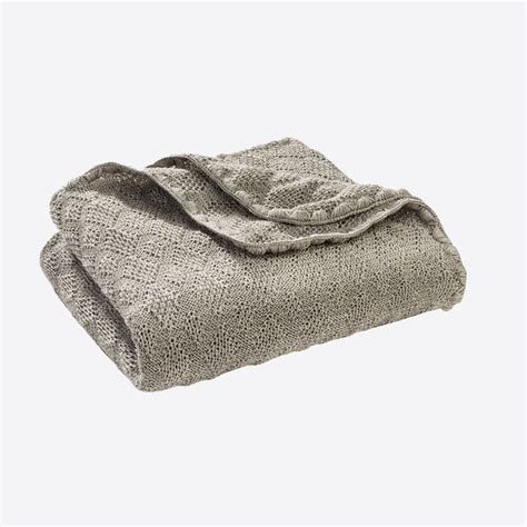 Organic Merino Wool Baby Blanket Grey Mamaowl