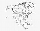 Blank North America Map With States, HD Png Download , Transparent Png ...
