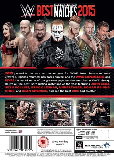 Buy Best Ppv Matches 2015 On Dvd Or Blu Ray Wwe Home Video Official Store