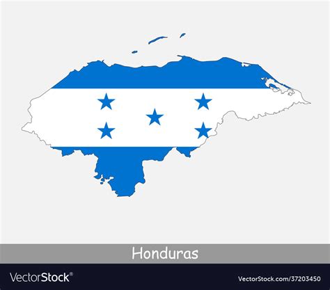 Honduras Map Flag Royalty Free Vector Image Vectorstock