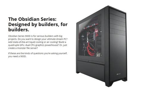 Corsair Obsidian Series 900d Super Tower Case Cc 9011022 Ww Jw