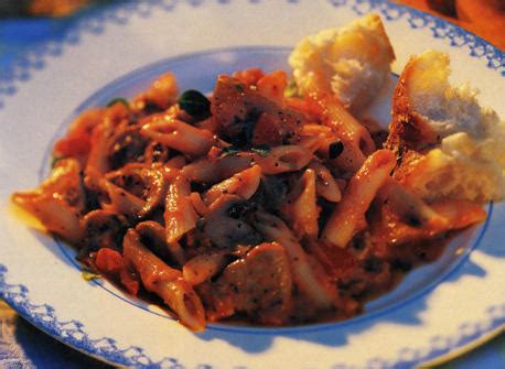 Cook 5 to 7 min. Pork Tenderloin and Pasta in Tomato and Red Pepper Sauce recipe | Dairy Goodness
