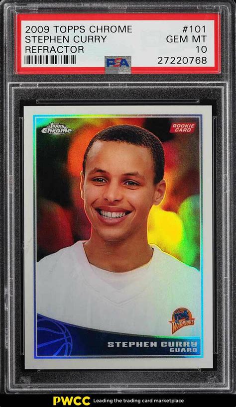 Get the best deal for stephen curry rookie basketball cards from the largest online selection at ebay.com. 2009 Topps Chrome Refractor Stephen Curry ROOKIE RC /500 #101 PSA 10 GEM (PWCC) | Stephen curry ...