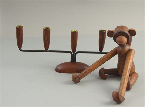 Make an offer on a great item today! Teak candle holder danish modern candlestick Denmark teak ...