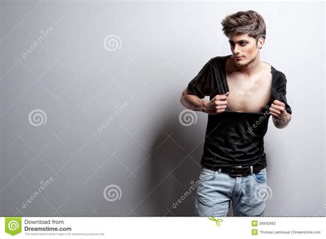 Fashion Shoot With Male Model Stock Photo Image Of