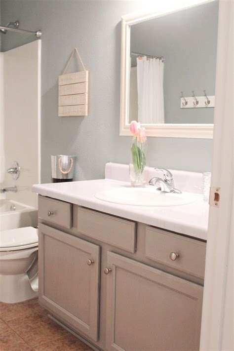 Grey is great, but black is better! Bathroom Update for under $100 including DIY Faux Marble ...