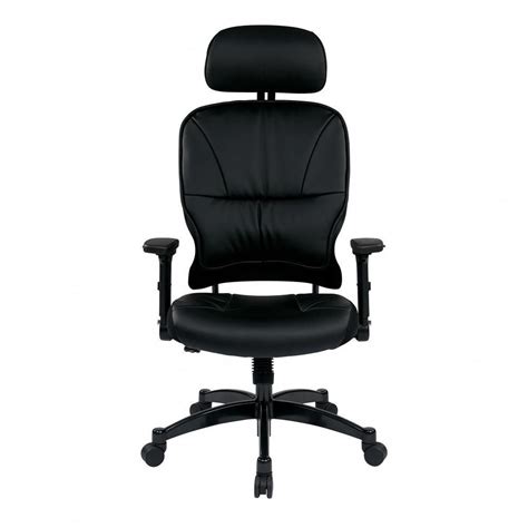 Bonded Leather Seat And Back Managers Chair Black Bonded Leather