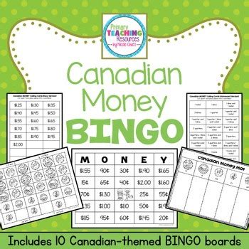 We did not find results for: Canadian Money Bingo by Primary Teaching Resources | TpT