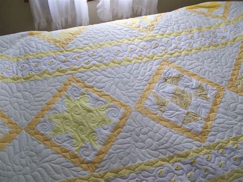 Yellow And White Quilt