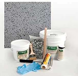 Rhino linings epoxy diy garage floor coating kit includes everything you need to transform your rec room, basement or garage. Rhino Linings Do-it-yourself Epoxy Floor-coating Kit - Grey: Amazon.ca: Home & Kitchen