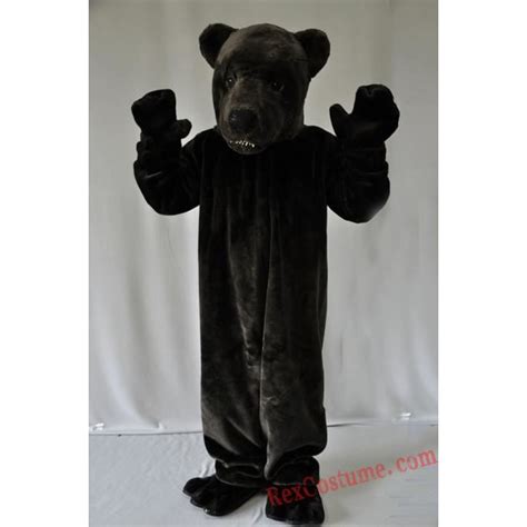 Black Bear Mascot Costume For Adult