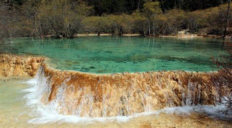 The Multi Coloured Pools Of Huanglong Songpan Sichuan Youre Not From Around Here Are You