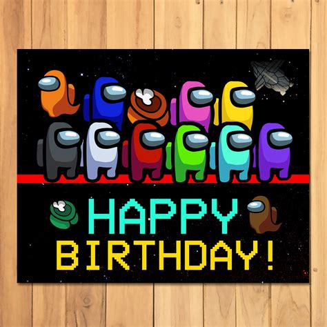 A Happy Birthday Card With Cartoon Characters On It