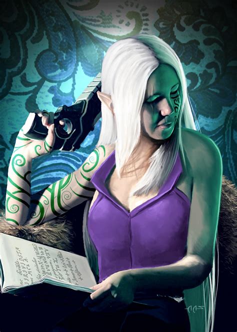 Shadowrun Commission Tempest Female Elf By Raben Aas On Deviantart