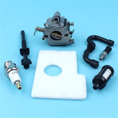 carburetor carb air oil fuel filter spark plug kit for stihl ms170 ms180 017 018 chainsaw zama