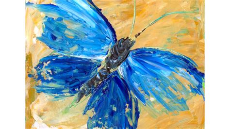 Beginner Acrylic Tutorial Abstract Butterfly Painting Youtube