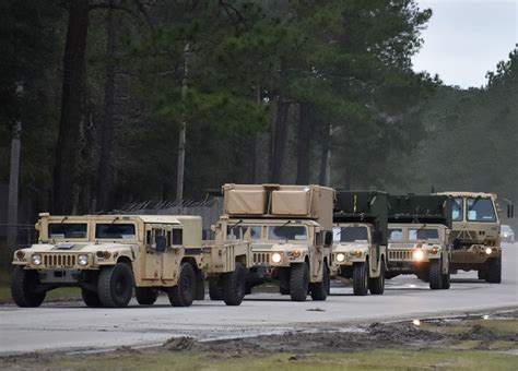 First Us Military Convoy Travels From Germany To Poland