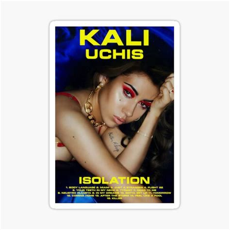Isolation Album Kali Uchis Sticker For Sale By Groveoliver Redbubble
