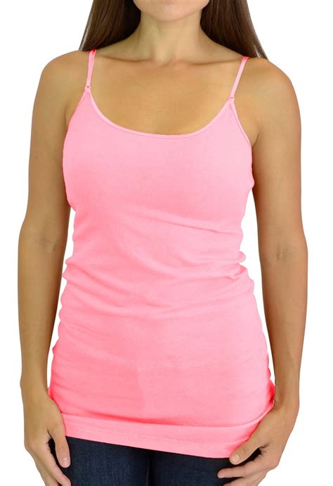 Belle Donne Cami Camisole Adjustable Spaghetti Strap Tank Top For