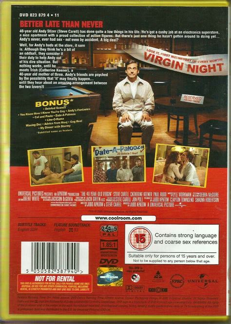 The 40 Year Old Virgin Xxl Extended Edition Dvd2005steve Carell5050582387940date 5050582387940