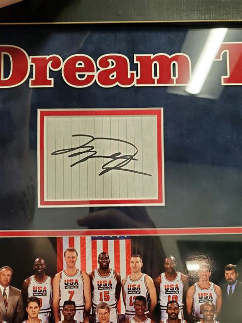 Charitybuzz 1992 Dream Team Signed And Framed Display