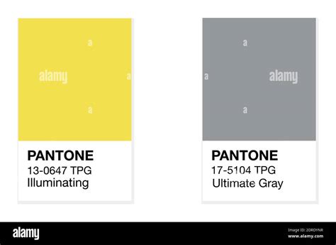 Pantone Illuminating Yellow And Ultimate Gray Trending Colours Of Hi