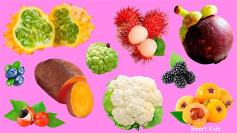 Learn Names Exotic Fruits And Vegetables In English Learning Exotic