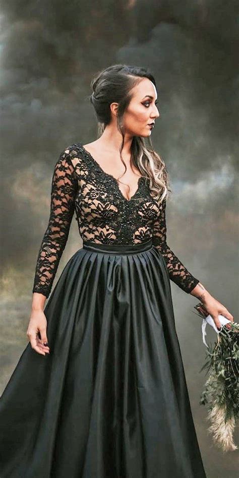 21 Black Wedding Dresses With Edgy Elegance Black Wedding Dresses A