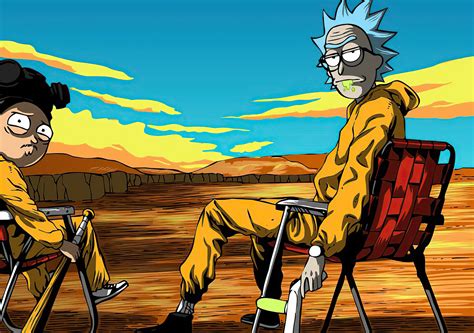 2560x1800 Rick And Morty X Breaking Bad 2560x1800 Resolution Wallpaper