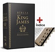 Bíblia De Estudo King James Atualizada Preta Grande C Índice | Frete grátis