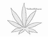 Pictures of Marijuana Stencil