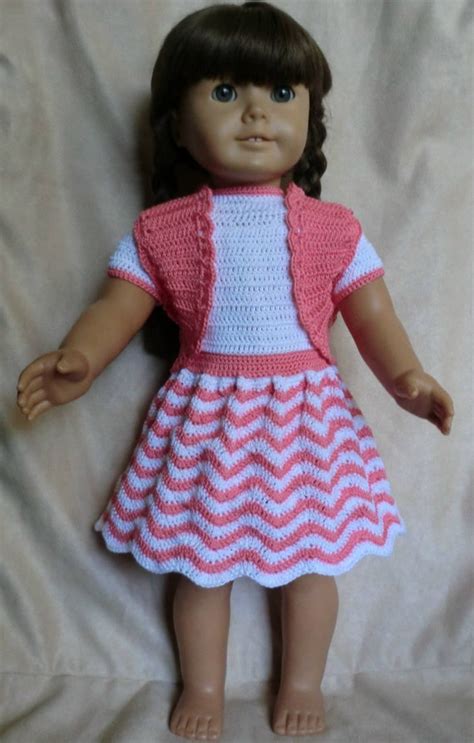 218 chevron outfit crochet pattern for american girl dolls etsy