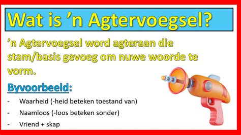 Samestellings Basisvorme Voor En Agtervoegsels Powerpoint Die