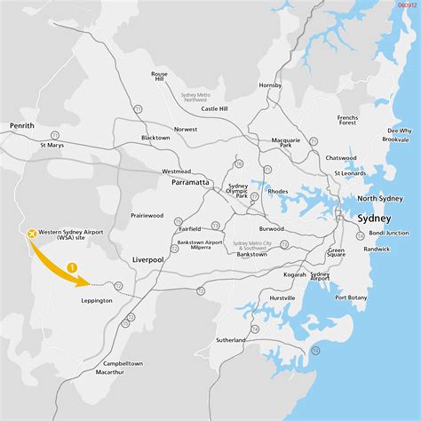 Option 1 Western Sydney Airport To The South West Rail Link Western