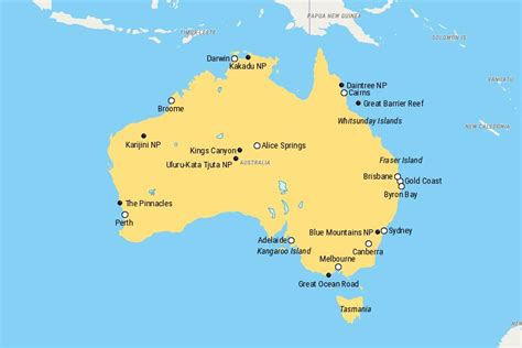 25 Best Places To Visit In Australia Map Touropia