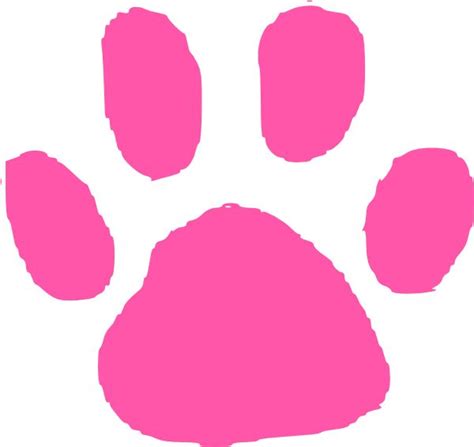 Pink Paw Print Pink Paws Paw Print Clip Art