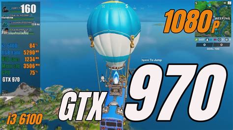 Fortnite Gtx 970 I3 6100 1080p Competitive And Epic Shadows Off