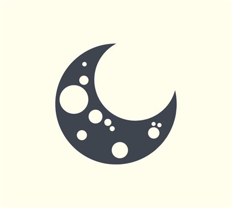 Premium Vector Moon Logo Vector Simple