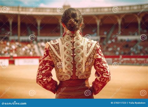 Bullfighter Woman Matador Bull Generate Ai Stock Illustration