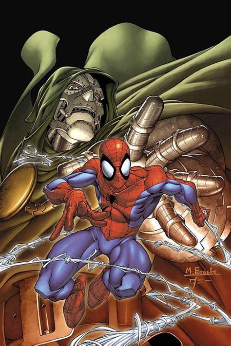 Dr Doom Vs Spiderman Marvel Comics Spiderman Artwork Marvel