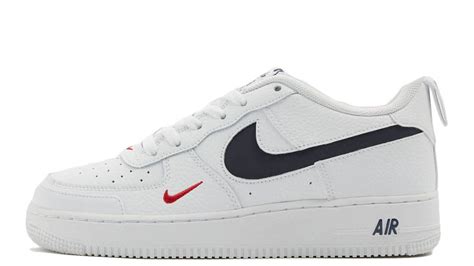 Nike Air Force 1 Gs Mini Swoosh White Navy Red Where To Buy Dm3211