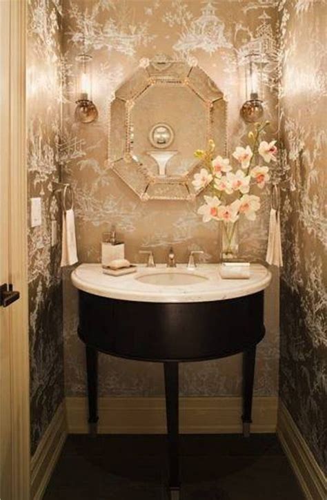 Powder room floor ideas without a shower in place to run the risk of extra moisture, hardwood floors are a welcome addition to a powder room design. Stylish Powder Room Decor Ideas For a Greater Enjoyment