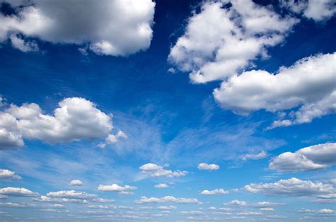 Blue Sky Scenery With White Clouds Scalable Custom Wall Mural