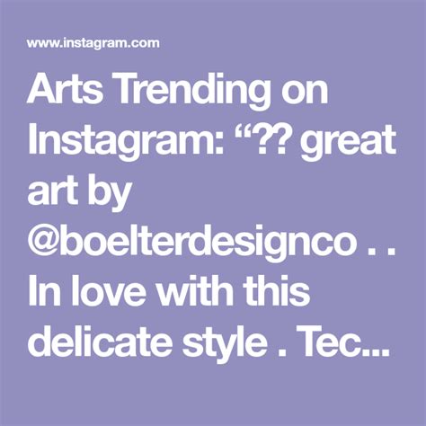 Arts Trending On Instagram Great Art By Boelterdesignco In