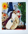 Marc Chagall: "Bride and Groom of the Eiffel Tower" 11/375 - Subasta ...