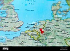 Colonia, Alemania anclado en un mapa de Europa Fotografía de stock - Alamy