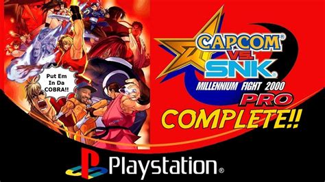 Capcom Vs Snk Pro Ps1 Lets Save The World Complete Youtube